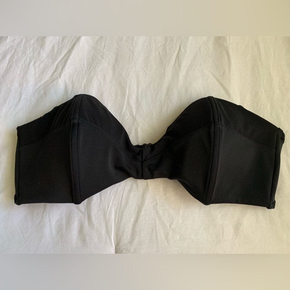 RVCA Black Strapless Bikini Top